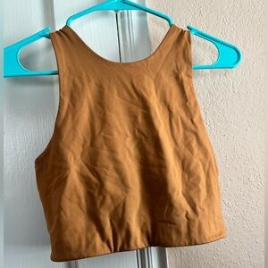 girlfriend collective dylan tank sports bra in twig